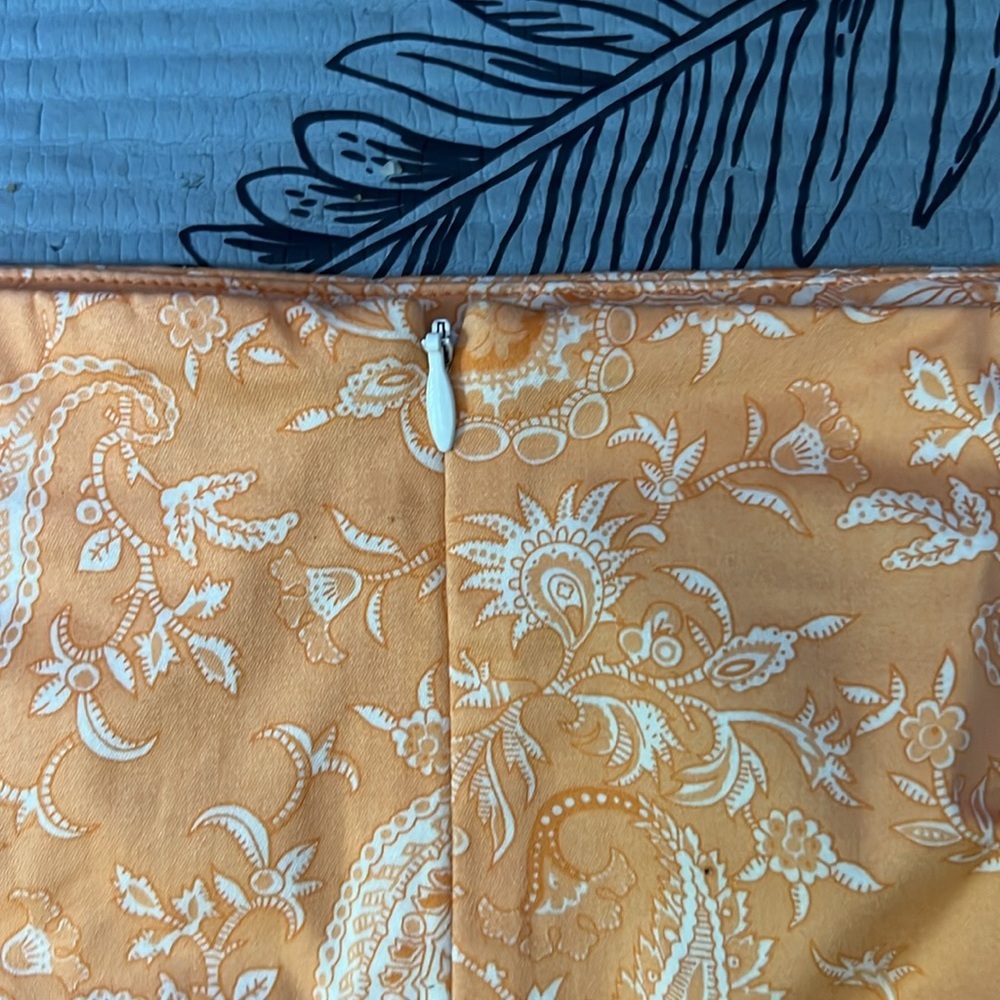 Orange Paisley Skirt - Picture 5 of 5